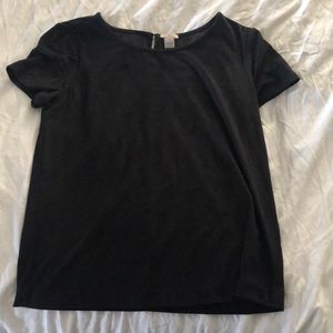 J. Crew Faux Suede Top